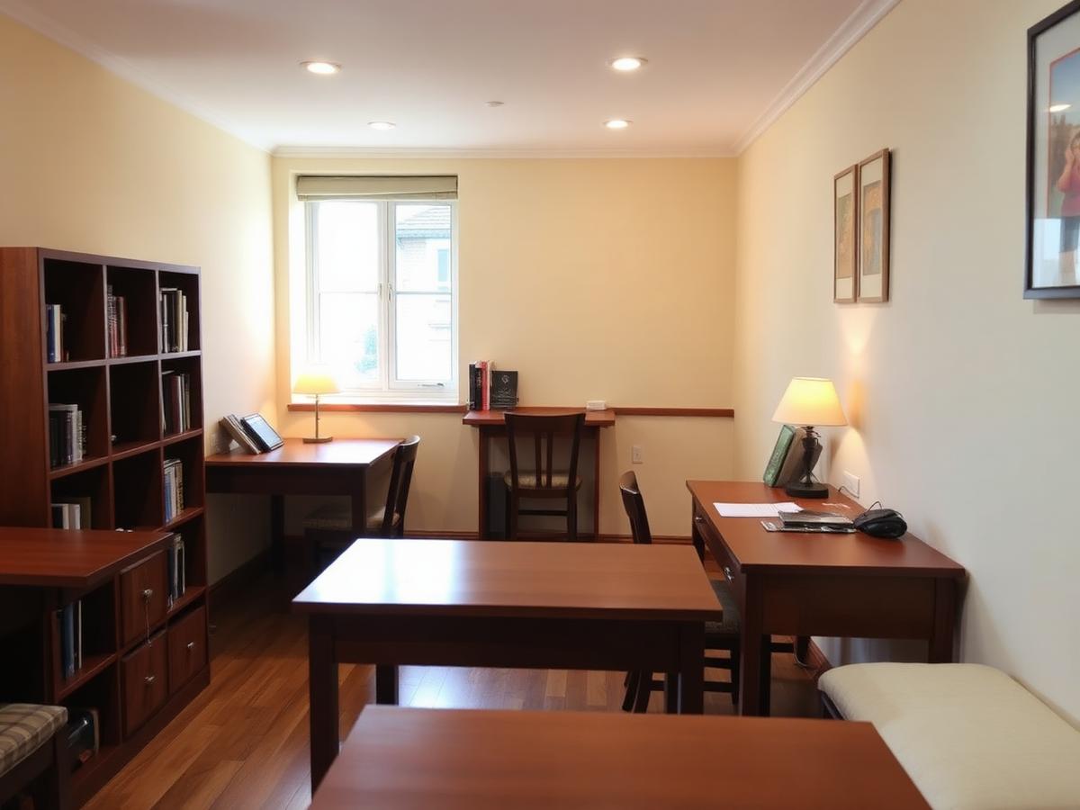 Study area at Malarini Women's Hostel, West Mambalam